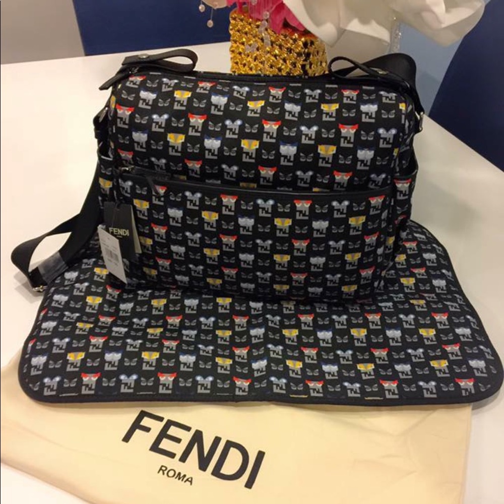 Fendi monster baby diaper bag